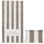 Place Reservee Classic Beach Towel & Pillow - Sand Beige