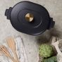 Gepersonaliseerde Monte Heritage Cocotte 4 Liter - Zwart