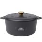 Personalisierte Monte Heritage Cocotte 5,5 Liter - Schwarz