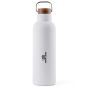 Personalisierte Ciro Recycled Vakuum-Flasche 800ml - Weiß