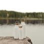 Personalisierte Ciro Recycled Vakuum-Flasche 800ml - Weiß