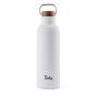 Personalisierte Ciro Recycled Vakuum-Flasche 800ml - Weiß