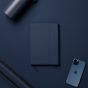 Personalised Recycled Leather Notebook - Blue