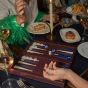 House of Nobilique Lederheftchen Backgammon - Bordeaux