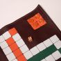 House of Nobilique Leather Roll-Up Ludo Set  - Burgundy