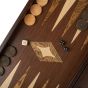 Manopoulos Wenge 3-in-1 Chess, Backgammon & Checkers Set  - Dark Brown
