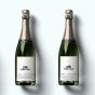 Gepersonaliseerde Champagne Houten Pensioen Box