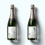 Gepersonaliseerde Champagne Houten Verjaardag Box