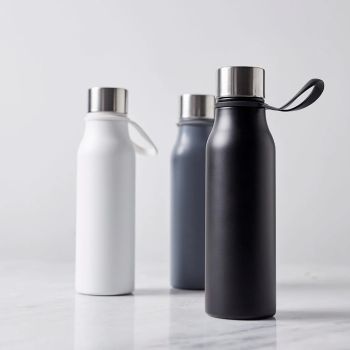 Gepersonaliseerde Lean Thermosfles - Zwart