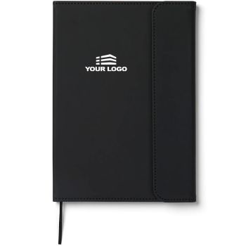 Personalised Recycled Leather Notebook - Black