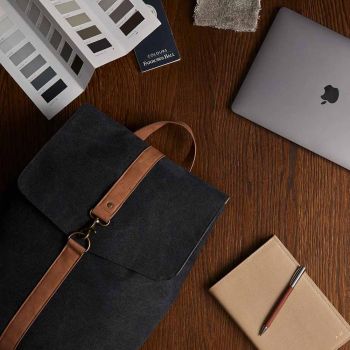 Gepersonaliseerde Bosler Rugzak GRS Gerecycled Canvas - Zwart