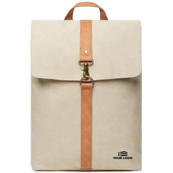 Personalised Bosler Backpack GRS Recycled Canvas - Greige