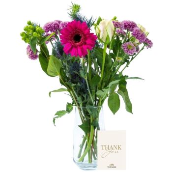Purple Blossom Flowers Letterbox Gift