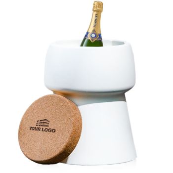 Personalised Bubalou Champ Stool & Ice Bucket - White