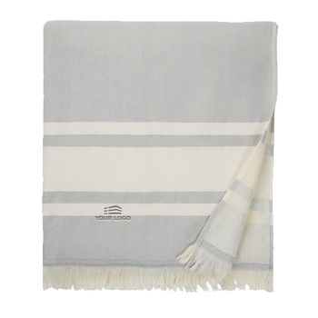 Perosnalised Grey Hammam Beach Towel