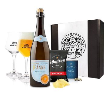 Dame Jeanne Champagne Beer Apéro Box With Personalised Glasses