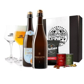 Duo Bier Apéro Box Met Gepersonaliseerde Glazen
