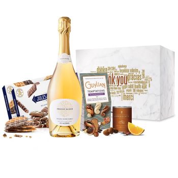 French Bloom 'Le Blanc' non-alcoholic Sparkling Sweet Temptations Prestige Set