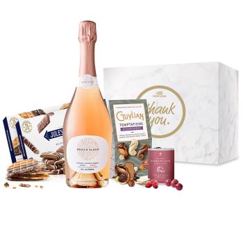 French Bloom 'Le Rosé' non-alcoholic Sparkling Sweet Temptations Prestige Set