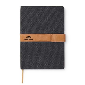 Personalised Bosler Recycled Paper Notebook - Black
