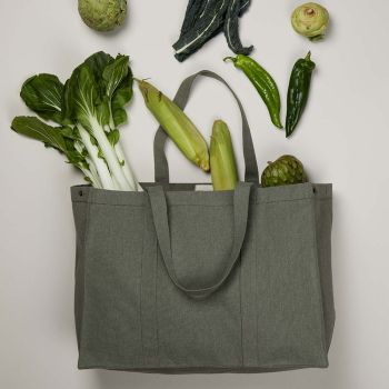 Gepersonaliseerde Maxi Recyclede Tote Bag - Olijfgroen