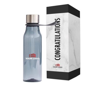 Personalised Lean Water Bottle - Grey 
