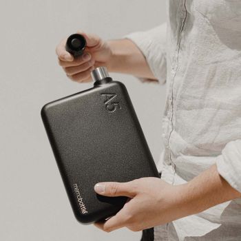 Gepersonaliseerde Memobottle Stainless Steel A5 - Zwart