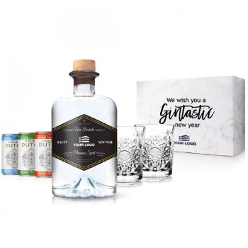 Gepersonaliseerde non-alcoholische gin tonic premium set