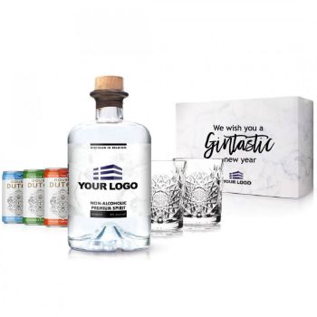 Gepersonaliseerde non-alcoholische gin tonic premium set