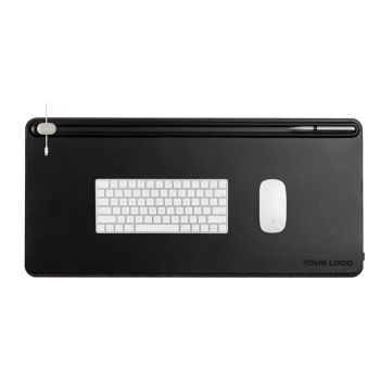 Gepersonaliseerde Orbitkey Bureau Onderlegger Large - Zwart