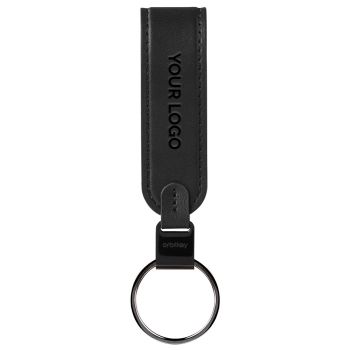Personalised Orbitkey Loop Keychain - Black