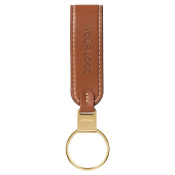 Personalised Orbitkey Loop Keychain - Caramel