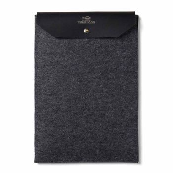 Personalised Recycled Felt Laptop Case - Black