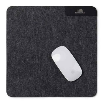 Personalised Recycled Felt Mouse Pad - Black