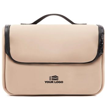 Personalised Baltimore Travel Toiletry Bag - Greige