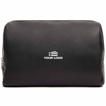 Personalised Bermond RCS Recycled PU Toiletry Bag - Black