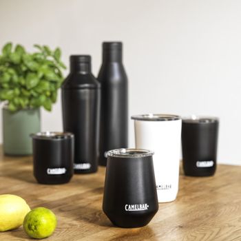 Personalisierte CamelBak Horizon Wein Tumbler - Schwarz