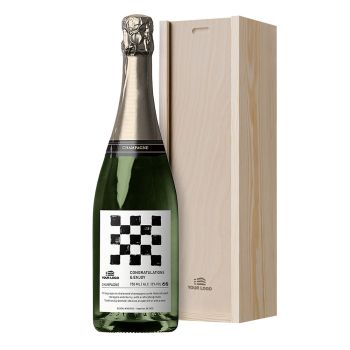 Gepersonaliseerde Champagne In Houten Kist
