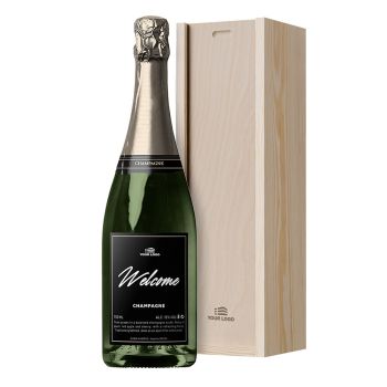 Personalised Champagne Wooden Onboarding Gift Box