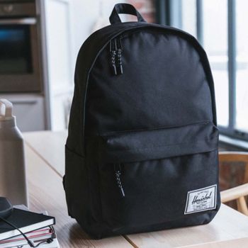 Personalisierter Herschel Klassischer Recycelter Laptop-Rucksack - Schwarz