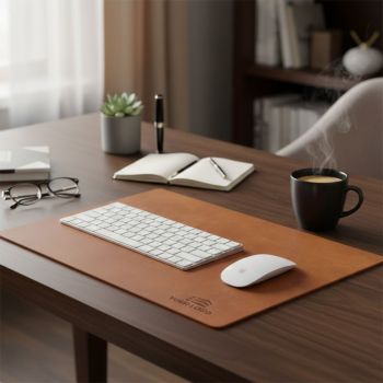 Grand Sous-main En Cuir Personnalisé