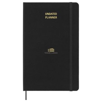 Personalisierter Moleskine Undatierter Wochenplaner - Schwarz