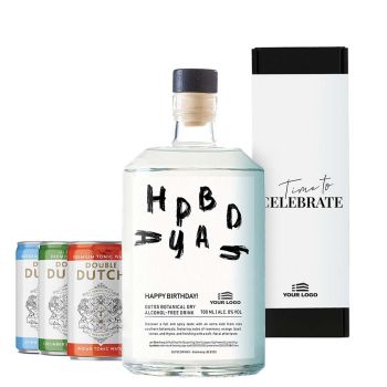 Personalised Non-Alcoholic Botanical Dry Gin Set