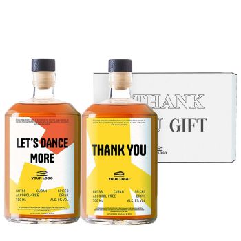 Gepersonaliseerde Non-Alcoholische Cuban Spiced Rum Duo Cadeauset
