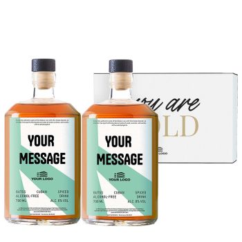 Gepersonaliseerde Non-Alcoholische Cuban Spiced Rum Duo Cadeauset
