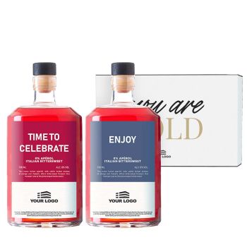 Gepersonaliseerde Alcoholvrije Italian Bittersweet Duo Cadeauset