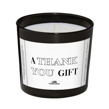 Personalised Scented Candle - Black Matt