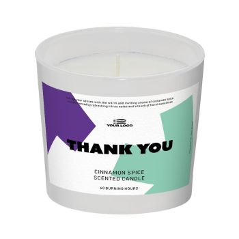Personalised Scented Candle - White Matt