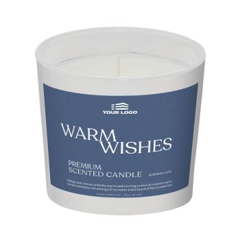 Personalised Scented Candle - White Matt
