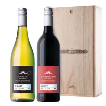 Personalisiertes Zeitloses Wein-Duo